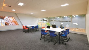 The requirements of cost, material efficiency and design intention all came together to economically deliver facilities that could meet international training standards, the likes of which are not typically included in school sports halls